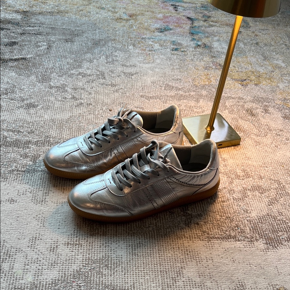 Clarks Silver Women's Sneakers Price: $50